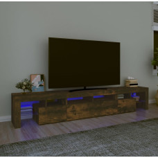 Vidaxl TV skapītis ar LED apgaismojumu, ozolkoka krāsa, 230x36,5x40 cm