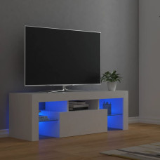 Vidaxl TV galdiņš ar LED lampiņām, 120x35x40 cm, balts