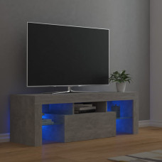 Vidaxl TV galdiņš ar LED lampiņām, 120x35x40 cm, betona pelēks