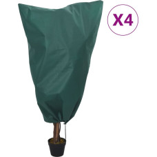 Vidaxl augu pārsegi ar aukliņu, 4 gab., 70 g/m², 0,8x1,2 m