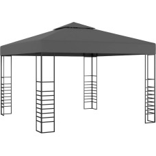 Vidaxl dārza nojume, 3x3 m, antracītpelēka