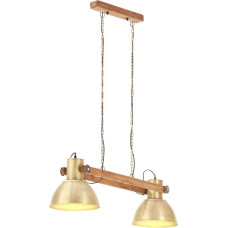 Vidaxl griestu lampa, industriāls dizains, misiņa, 25 W, 109 cm, E27