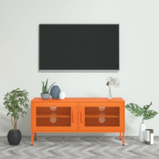 Vidaxl TV skapītis, 105x35x50 cm, tērauds, oranžs