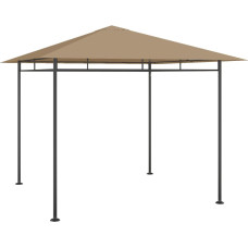 Vidaxl dārza nojume, 3x3x2,7 m, pelēkbrūna, 180 g/m²