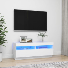 Vidaxl TV skapītis ar LED lampiņām, 100x35x40 cm, balts