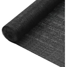 Vidaxl norobežojošais tīkls, melns, 1,2x50 m, HDPE, 75 g/m²