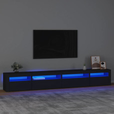 Vidaxl TV skapītis ar LED apgaismojumu, melns, 270x35x40 cm