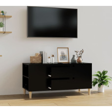 Vidaxl TV skapītis, melns, 102x44,5x50 cm, inženierijas koks