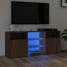 Vidaxl TV skapītis ar LED lampiņām, ozolkoka krāsa, 120x30x50 cm