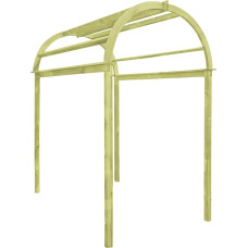 Vidaxl špaleru arka / pergola, 125x150x235 cm, impregnēts priedes koks