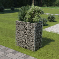 Vidaxl gabions, augstā puķu kaste, cinkots tērauds, 90x50x100 cm