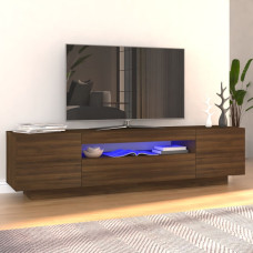 Vidaxl TV skapītis ar LED apgaismojumu, 160x35x40 cm, ozolkoka krāsa