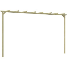 Vidaxl dārza pergola, impregnēts priedes koks, 360x200x60 cm