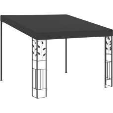 Vidaxl dārza nojume, stiprināma pie sienas, 3x3x2,5 m, antracītpelēka