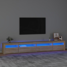 Vidaxl TV skapītis ar LED apgaismojumu, ozolkoka krāsa, 270x35x40 cm