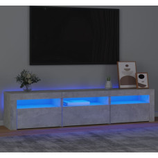 Vidaxl TV skapītis ar LED apgaismojumu, betona pelēks, 180x35x40 cm