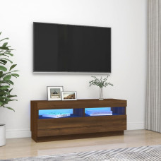 Vidaxl TV skapītis ar LED lampiņām, ozolkoka krāsa, 100x35x40 cm