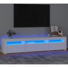 Vidaxl TV skapītis ar LED apgaismojumu, balts, 195x35x40 cm