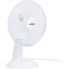 Vidaxl galda ventilators ar 3 ātrumiem, 30 cm, 40 W, balts