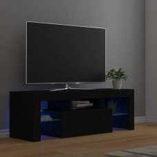 Vidaxl TV galdiņš ar LED lampiņām, 120x35x40 cm, melns