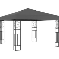 Vidaxl dārza nojume, 3x3 m, antracītpelēka, audums