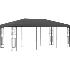 Vidaxl dārza nojume, 3x6 m, antracītpelēks audums