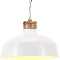 Vidaxl griestu lampa, industriāls dizains, balta, 42 cm, E27