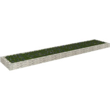 Vidaxl gabions, augstā puķu kaste, cinkots tērauds, 500x100x20 cm