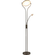 Vidaxl stāvlampa, 180 cm, 18 W, aptumšojama, sudraba krāsā