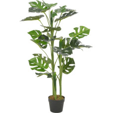 Vidaxl mākslīgā monstera ar podiņu, zaļa, 100 cm