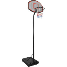 Vidaxl basketbola vairogs, melns, 282-352 cm, polietilēns