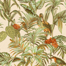 Dutch Wallcoverings tapete Bird-of-Paradise, zaļa