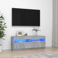 Vidaxl TV galdiņš ar LED lampiņām, 100x35x40 cm, betona pelēks