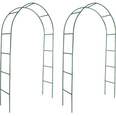Vidaxl Rožu Arkas Dārzam 2 gab 140 platums; 240 cm augstums
