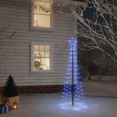 Vidaxl Ziemassvētku egle ar pīķi, 108 zilas LED, 180 cm