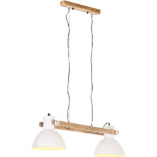 Vidaxl griestu lampa, industriāls dizains, 25 W, balta, 109 cm, E27