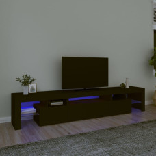 Vidaxl TV skapītis ar LED apgaismojumu, melns, 215x36,5x40 cm