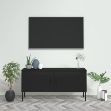 Vidaxl TV skapītis, 105x35x50 cm, tērauds, melns