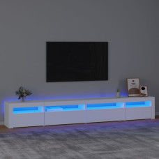 Vidaxl TV skapītis ar LED apgaismojumu, balts, 270x35x40 cm