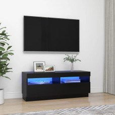 Vidaxl TV galdiņš ar LED lampiņām, melns, 100x35x40 cm