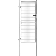 Vidaxl dārza vārti, 105x250 cm, cinkots tērauds, sudraba krāsā