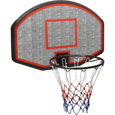 Vidaxl basketbola vairogs, melns, 90x60x2 cm, polietilēns