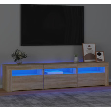 Vidaxl TV skapītis ar LED apgaismojumu, ozolkoka krāsa, 180x35x40 cm