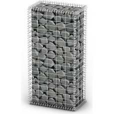 Vidaxl gabions ar vāku, cinkota stieple, 100x50x30 cm