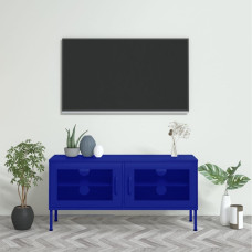 Vidaxl TV skapītis, 105x35x50 cm, tērauds, tumši zils