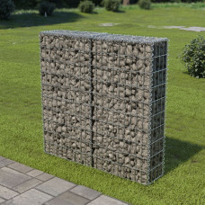 Vidaxl gabions ar vāku, cinkots tērauds, 100x20x100 cm