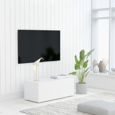 Vidaxl TV skapītis, balts, 80x34x30 cm, skaidu plāksne