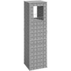 Vidaxl vertikāls gabions, 50x50x180 cm, dzelzs