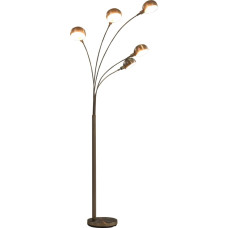 Vidaxl stāvlampa, 200 cm, 5 x E14, sudraba krāsā