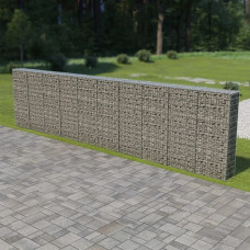 Vidaxl gabions ar vāku, cinkots tērauds, 600x30x150 cm